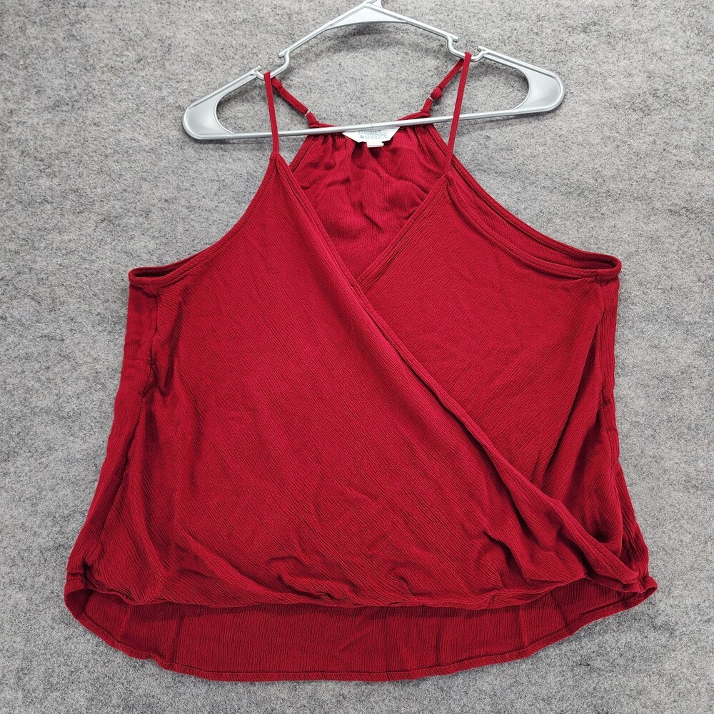 Market & Spruce Stitch Fix Shirt Womens Large Sleeveless Red Wrap